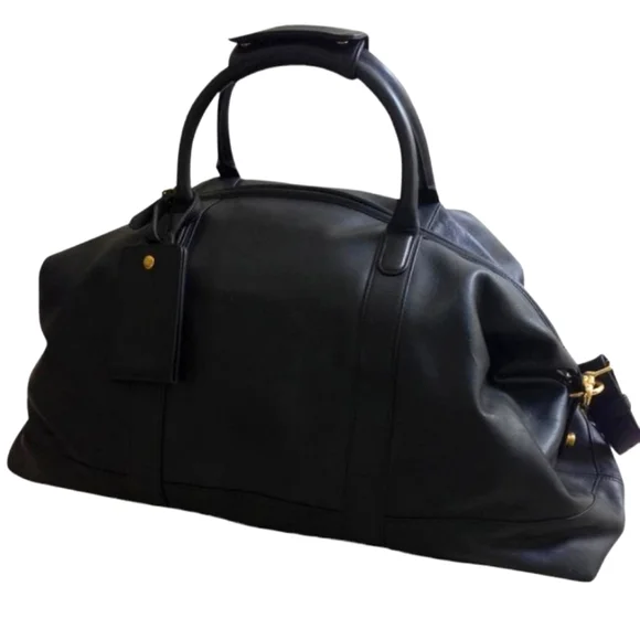 COACH X LEXUS Limit Edition Black Leather Travel Weekender Duffel Authentic EUC - Picture 12 of 16